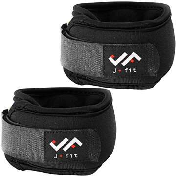 JFIT Adjustable Wrist Weights, Set of 2, 1 LB Each, Small/Medium