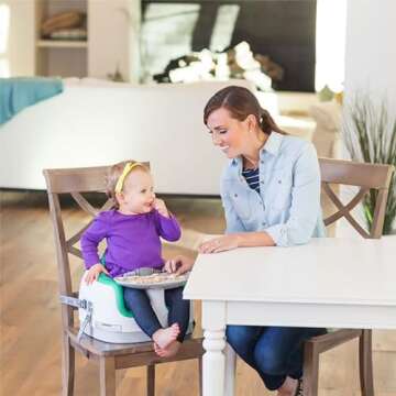 Bumbo 3-in-1 Baby Multi Seat Booster with Feeding Tray, 6-36 Months Old, Aqua