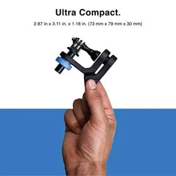 GRAVGRIP V2 Hydraulic Leveling Mount for Action Camera, GoPro, DJI, Insta360 - Pocket-Sized Leveler, Gimbal, JIB - No Batteries, No Charging, Waterproof