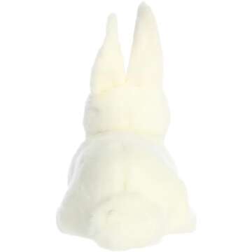 Aurora Miyoni White Rabbit Plush 8-Inch, High Quality
