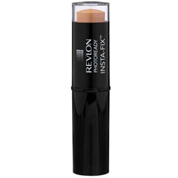 Revlon Foundation Stick, PhotoReady Insta-Fix Face Makeup for All Skin Types, SPF 20, Longwear Light...