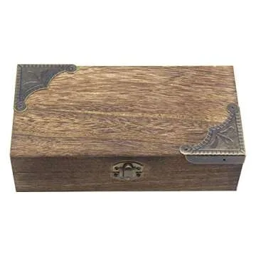 2.2x2.2 inch Vintage Corner Protectors (20 Pcs) Metal Box Corner Protector Corner Brace with Mounting Screws for Furniture Jewelry Box Decoration Edge Cover Furniture Cabinet Antique Bronze