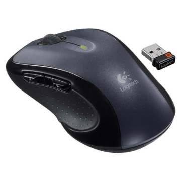 Logitech M510 Wireless Mouse-Black (Renewed) - Ergonomic Comfort & Long Battery Life