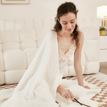 EMME King Size Cotton Blanket - Soft & Breathable