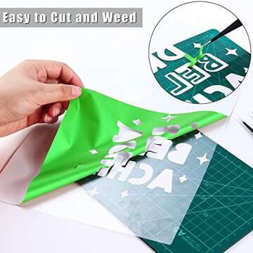 Jewora Glow in The Dark Heat Transfer Vinyl for DIY Crafts