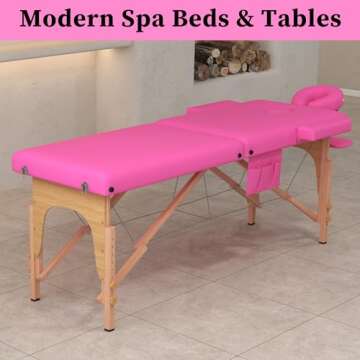 civama Massage Table Portable and Adjustable Spa Bed