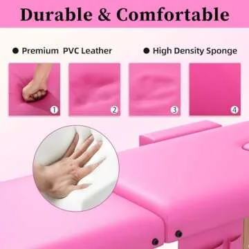 civama Portable Adjustable Massage Table for Professionals