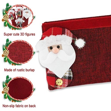 Festive Mosoan Christmas Refrigerator Handle Covers Set