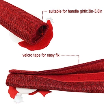 Festive Mosoan Christmas Refrigerator Handle Covers Set