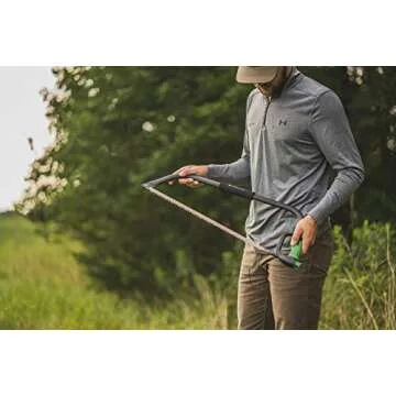 Hooyman Bow Saw with Heavy Duty Construction, Ergonomic No-Slip H-Grip Handle, Impulse-Hardened Teeth, SK5 Steel Blade, and Blade Tension Knob for Land Management, Yard Work, Gardening, and Outdoors