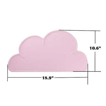 Love Dream Silicone Pet Feeding Food Mat Dog Cat Placemat Mat with Raised Edge, Anti-Slip Waterproof...