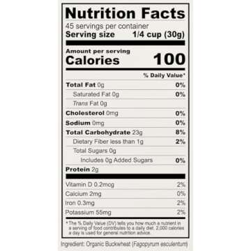 Anthony's Organic Buckwheat Flour, 3 lb, Grown in the USA, Gluten Free, Vegan