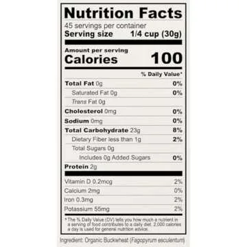 Anthony's Organic Buckwheat Flour, 3 lb, Grown in the USA, Gluten Free, Vegan