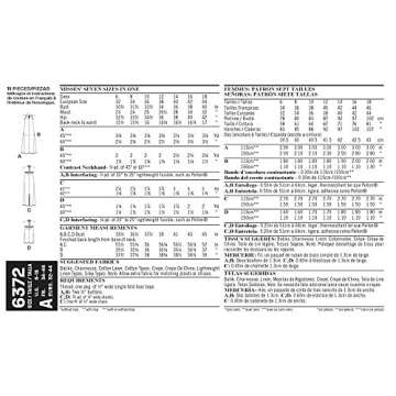 NEW LOOK 6372 Misses' Dresses Sewing Kit - Size A