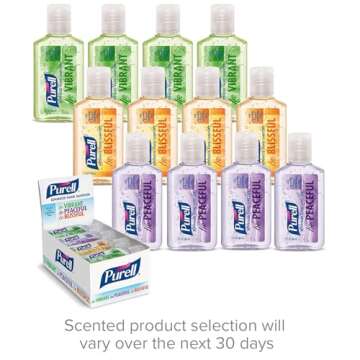 PURELL Advanced Hand Sanitizer Gel Infused with Essential Oils, Scented Variety Pack, 1 fl oz Travel...
