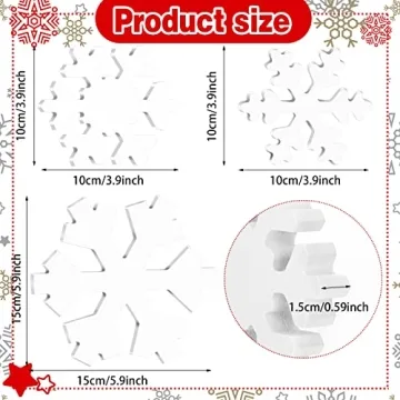 Bucherry Wooden Snowflake Decor for Enchanting Winter Styling