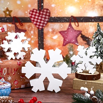Bucherry Wooden Snowflake Decor for Enchanting Winter Styling