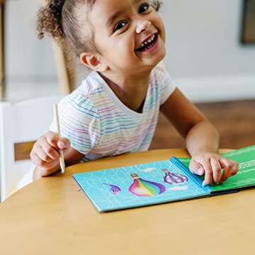 Melissa & Doug On the Go Scratch Art Activity Books Set - Fairy Tales, Favorite Things, Safari Animals