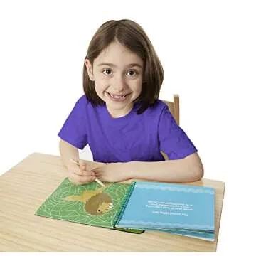 Melissa & Doug On the Go Scratch Art Activity Books Set - Fairy Tales, Favorite Things, Safari Animals