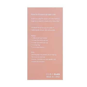 YTYOMUR Menstrual Cup Steamer Sterilizer with 2 Reusable Menstrual Cups, Period Cups Cleaner Wash Kit