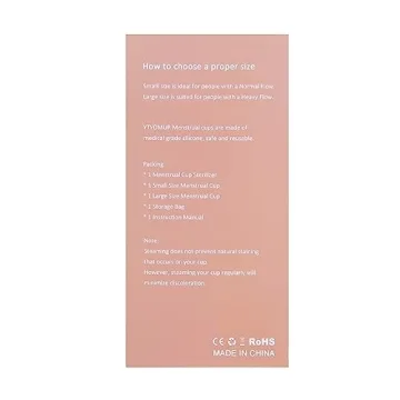 YTYOMUR Menstrual Cup Steamer Sterilizer with 2 Reusable Menstrual Cups, Period Cups Cleaner Wash Kit