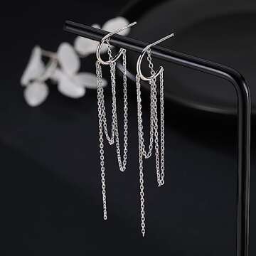 Stylish SLUYNZ 925 Silver Dangle Earrings for Women