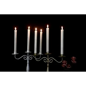 GenSwin Flameless Taper Candles with Remote Pack of 6
