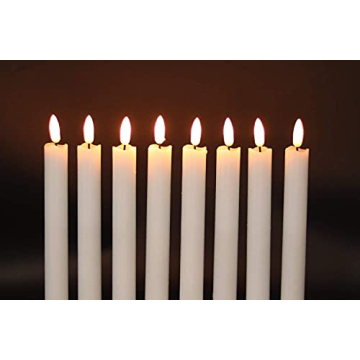 GenSwin Flameless Taper Candles with Remote Pack of 6