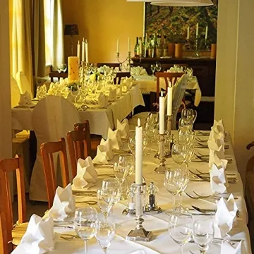 GenSwin Flameless Taper Candles with Remote Pack of 6