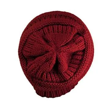 C.C Trendy Warm Chunky Beanie - Comfortable & Stylish