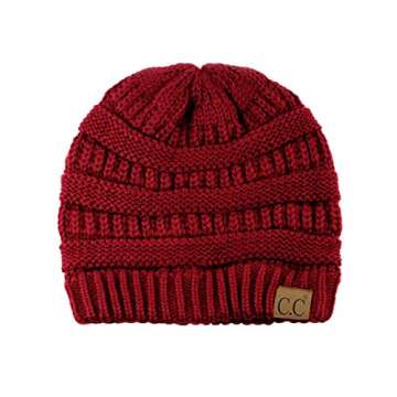 C.C Trendy Warm Chunky Beanie - Comfortable & Stylish