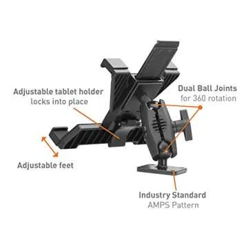 iBolt TabDock AMPs - Heavy Duty Tablet Mount for All 7"-10" Tablets