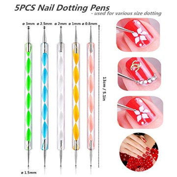 FULINJOY Nail Art Accessories Set - 8PCS for Creative Designs