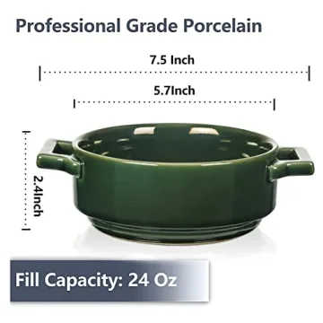 Stylish Vicrays Ceramic Soup Bowls - Oven Safe & Elegant