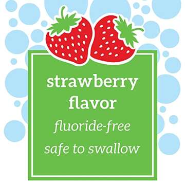 Dr. Brown's Fluoride-Free Baby Toothpaste, Infant & Toddler Oral Care, Strawberry, 1-Pack, 1.4oz/40g, 0-3 years