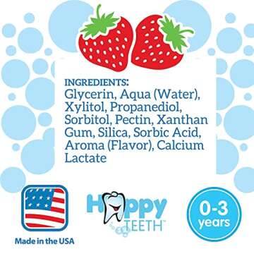 Dr. Brown's Fluoride-Free Baby Toothpaste, Infant & Toddler Oral Care, Strawberry, 1-Pack, 1.4oz/40g, 0-3 years