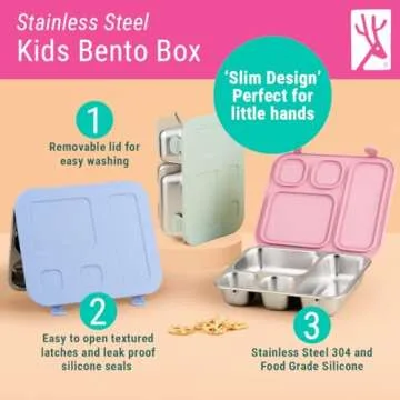 Elk & Friends Kids Bento Box | Non-Toxic and Dishwasher Safe