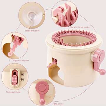 SENTRO 32 Pin Double Needle Knitting Machine for All Ages