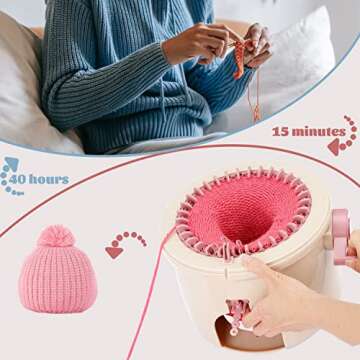 SENTRO 32 Pin Double Needle Knitting Machine for All Ages