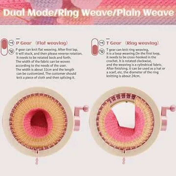 SENTRO 32 Pin Double Needle Knitting Machine for All Ages