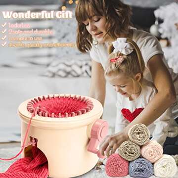 SENTRO 32 Pin Double Needle Knitting Machine for All Ages