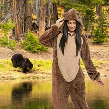 Funziez! Slim Fit Sherpa Onesie - Cozy Animal Costume
