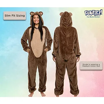 Funziez! Slim Fit Sherpa Onesie - Cozy Animal Costume