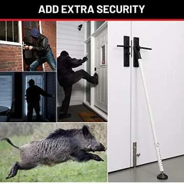 Adjustable Heavy Duty Door Security Bar - Ultimate Protection for Home & Travel