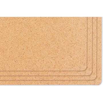 KAF Home Cork Placemats 16 x 12-Inch Set of 4 (Dancing Skeletons)