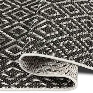 Home Dynamix Tripoli Lydia Indoor/Outdoor Area Rug, Modern Dark Gray, 7'10"x10'2" Rectangle