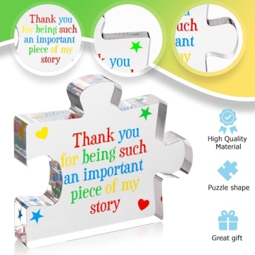 Elegant Acrylic Board Puzzle Gift for Teachers - Thank You