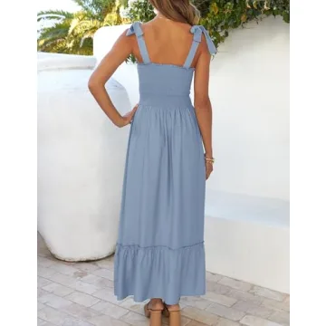ZESICA Summer Boho Maxi Dress for Effortless Style