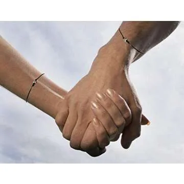 Distance Bracelets for Couples Friendship Bracelets for Women Men Promise Bracelet for Couples Bracelets for Boyfriend and Girlfriend Mom Daughter Sister Aunt Niece Bracelets Gifts,Ball