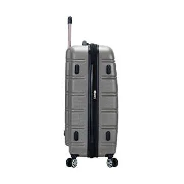 Rockland Melbourne Hardside Expandable Luggage with Spinner Wheels, Silver, 3-Piece Set (20/24/28)